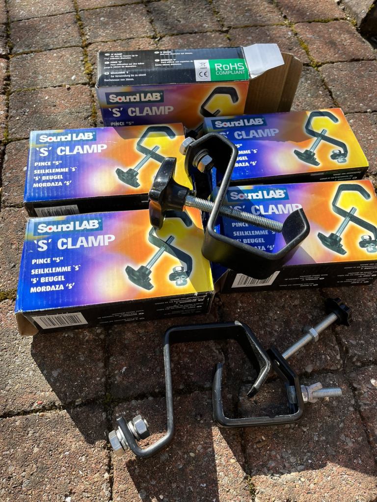 S Clamps. 6 set. £10. Carlisle. 