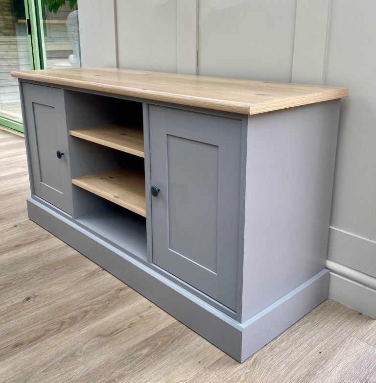 Argos Winchester sideboard 2 door 4 shelves sideboard TV unit grey oak storage