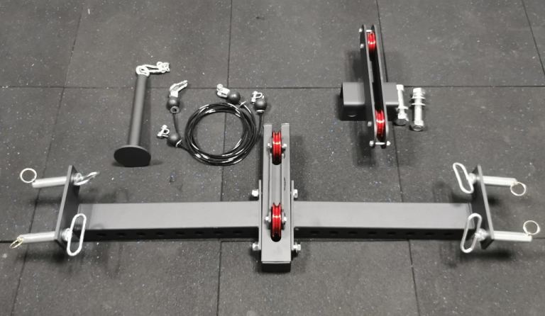 Belt Squat Attachment * Cable Pulley System for Power Rack Cage