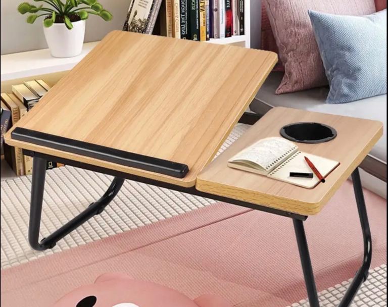 NEW Foldable laptop / work desk table | Tilting / cup holder