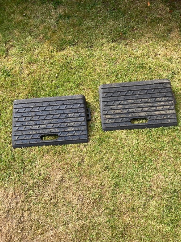 Ramps to aid you getting up kerb or level caravan