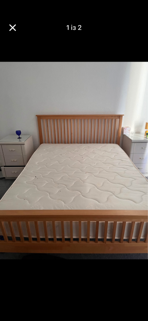 Wooden king size Bed Frame – Good Condition