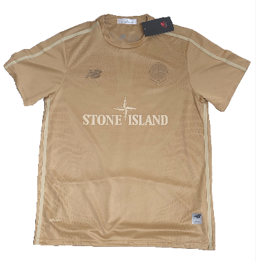 Stone Island x New Balance Beige/Gold Replica Football T-Shirt Jersey - £30 ONO M,L,XL,2XL