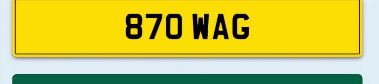 Private number plate 
