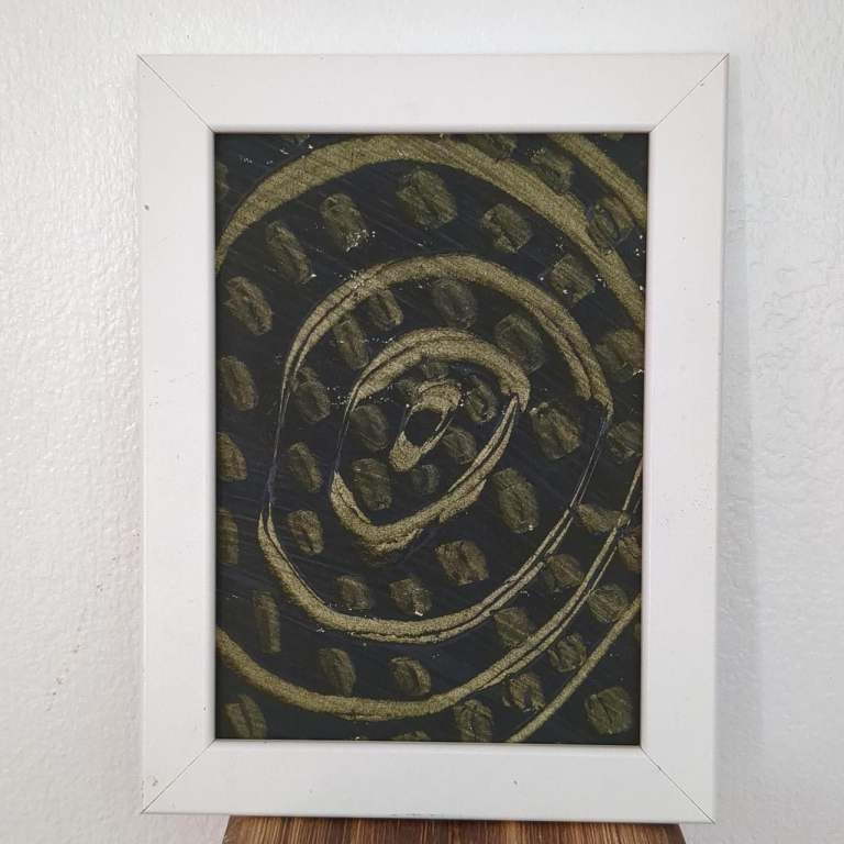 Original abstract ink on paper  