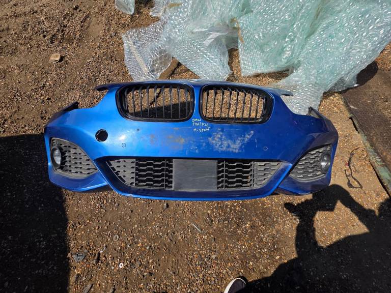BMW 1 SERIES F20 F21 LCI M SPORT FRONT BUMPER BLUE Rudder Sensor Breaking Parts 