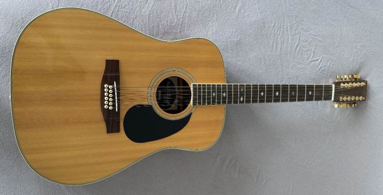 Acoustic 12-String Guitar – Brown Wood Finish