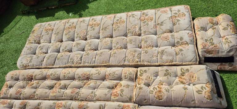 Cushions for camper caravan motorhome boat, set of 8.