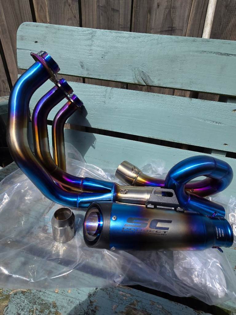SC Project Blue Full Exhaust System - NEW Condition