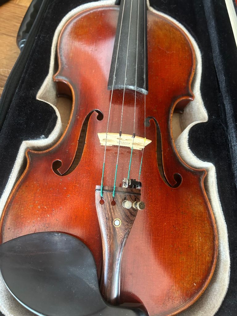 Violin with Case and Shoulder Rest - Collection Only