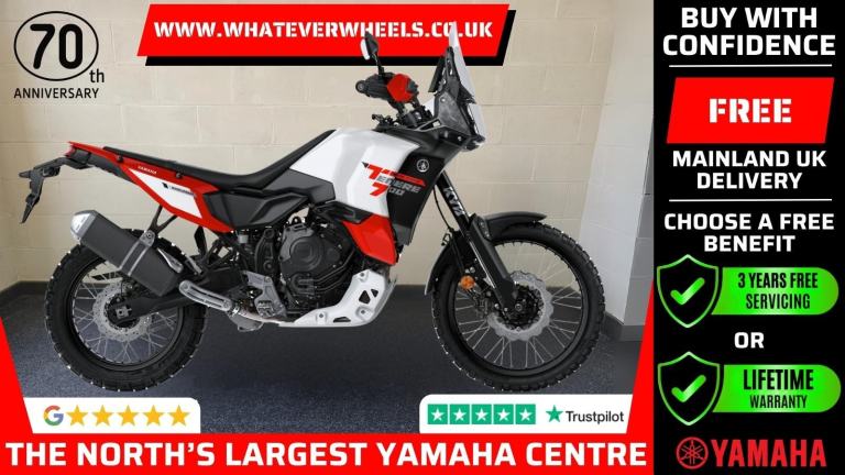 3YRS Free Servicing or Lifetime Warranty Yamaha Tenere 700 World Raid 
