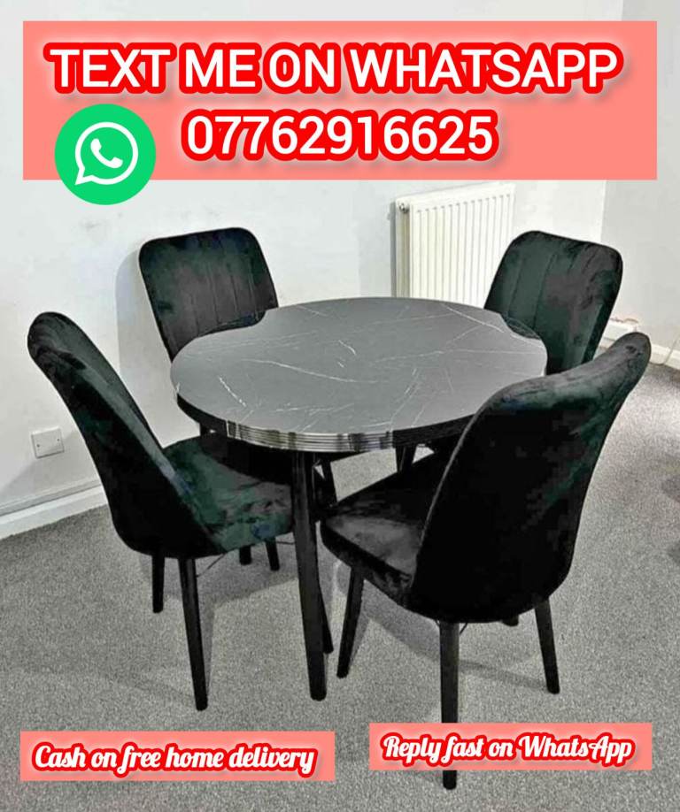 Dining Table and chairs.