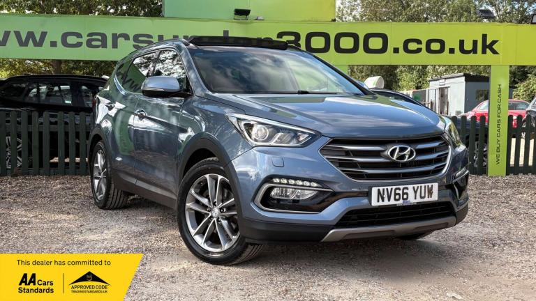 2017 Hyundai Santa Fe 2.2 Santa Fe Premium SE Blue Drive CRDi Auto 4WD 5dr SUV Diesel Automatic