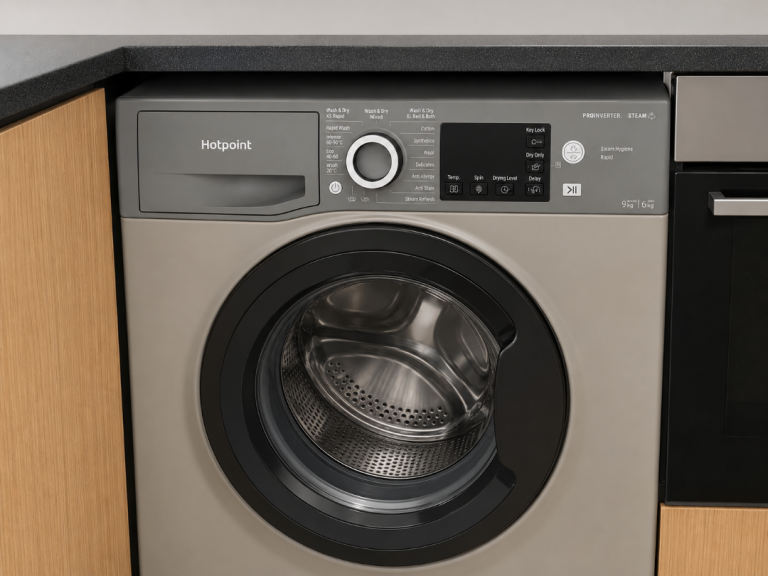 Hotpoint 9kg washer dryer. 9kg wash & 6kg dry. Steam cycle. Graphite. VGC