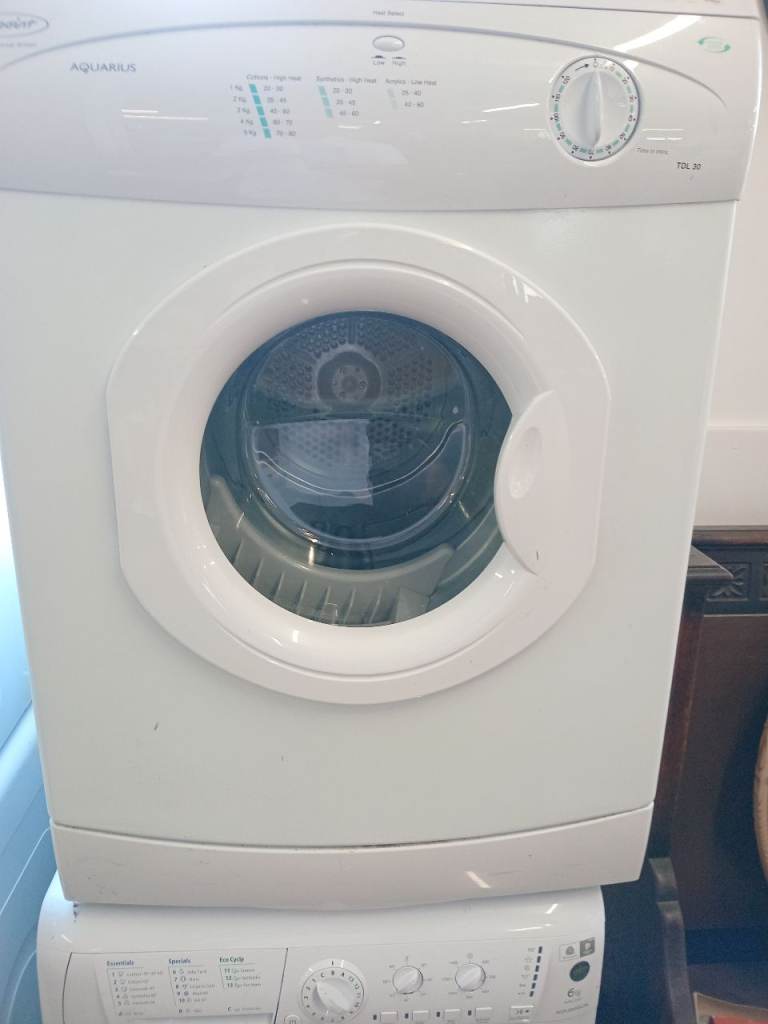 Indesit Aquarius Tumble Dryer – White, Good Condition