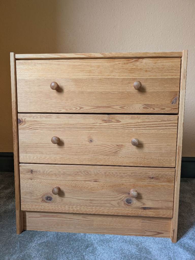 IKEA RAST Chest of 3 Drawers Pine
