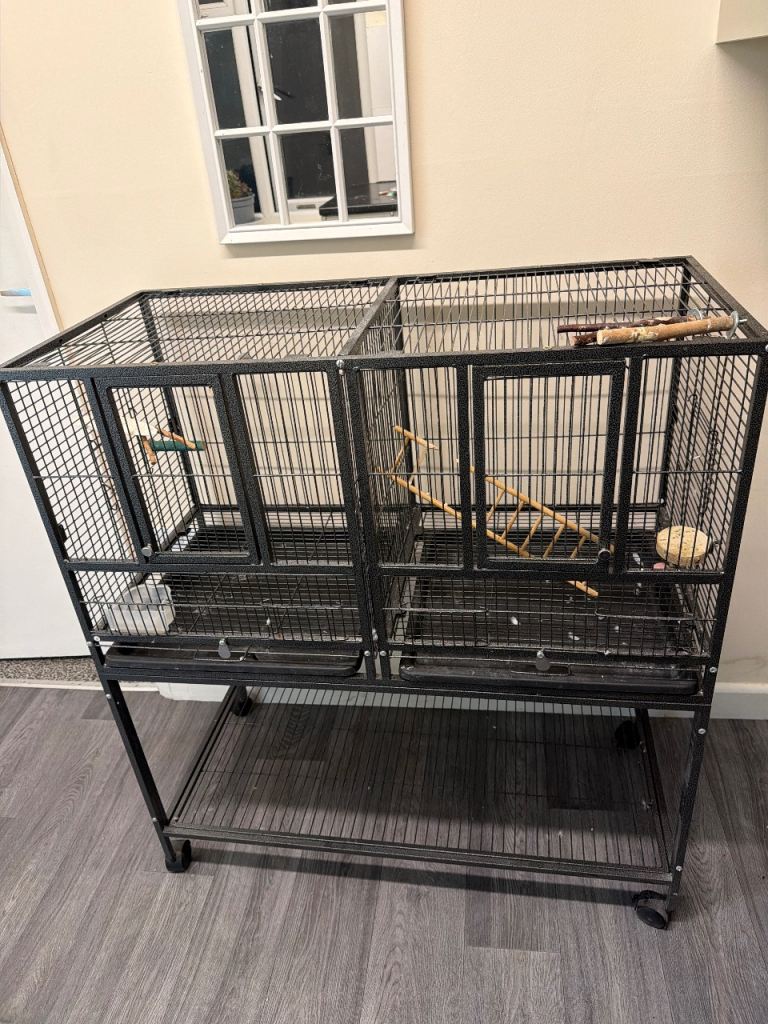  twin bird cage
