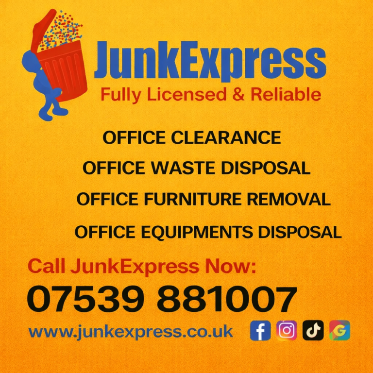 SAME DAY RUBBISH REMOVAL CITY OF LONDON, URGENT COMMERCIAL WASTE DISPOSAL & OFFICE CLEARANCE