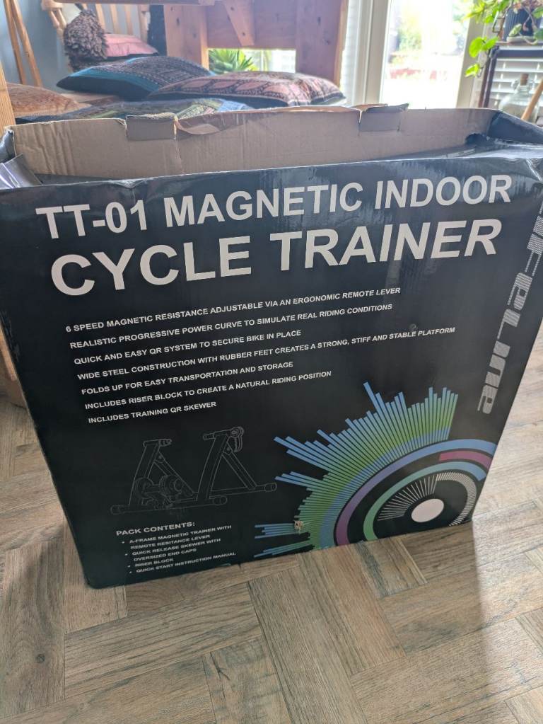 Lifeline magnetic turbo cycle trainer exercise bike