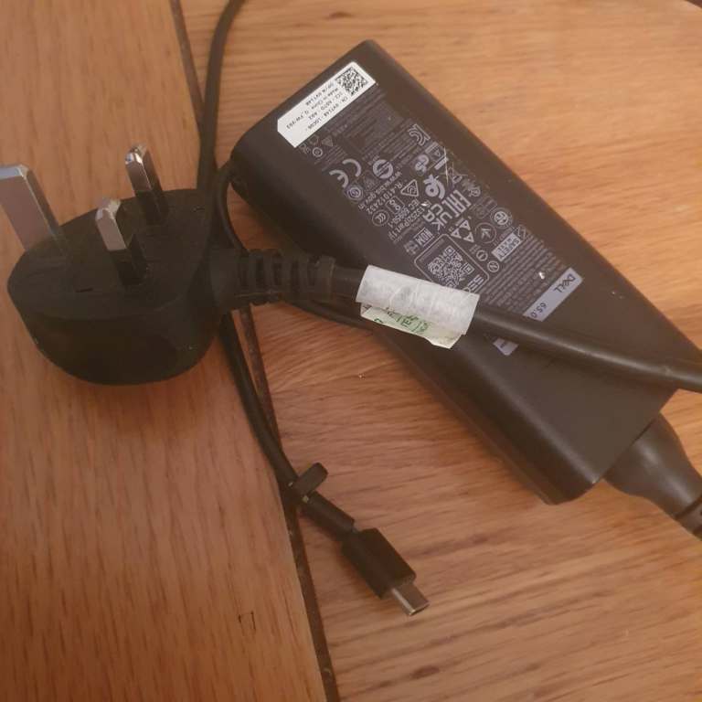 Genuine Dell 65W USB-C AC adapter - Damaged Cable