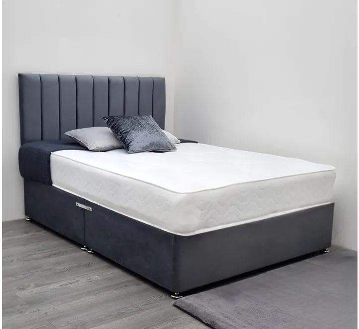 Double & King Size Divan Bed Base With Mattress Free Home Delivery Order Now C  O  D 🚚📞