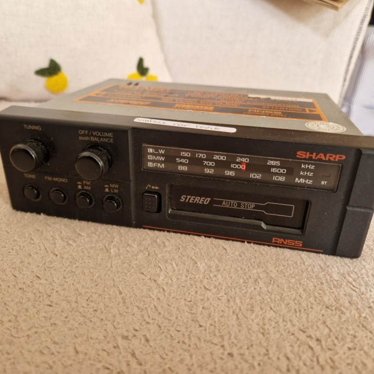 Vintage Sharp car radio cassette