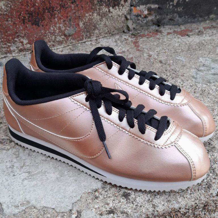  Rose Gold Nike Cortez Trainers