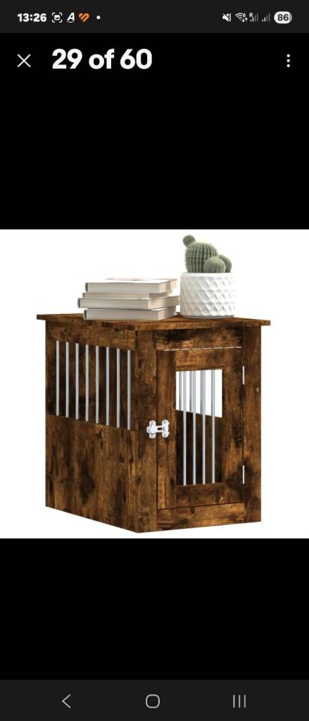 Solid engineered Wood Dog Crate 
