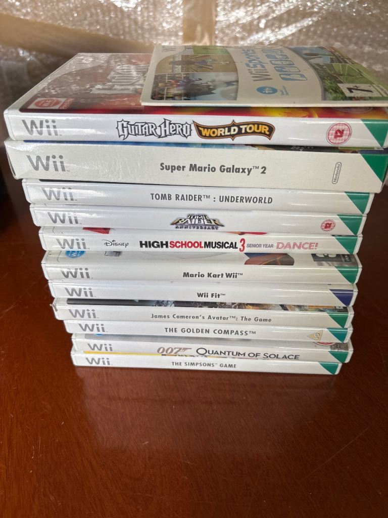 Nintendo Wii Games Bundle LOWER Price - Mario Kart, Guitar Hero, Tomb Raider & More