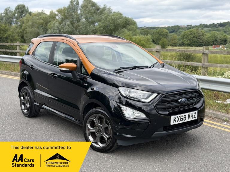 2019 FORD ECOSPORT 1.0 ECOBOOST ST-LINE BLACK 1 OWNER HPI CLEAR WARRANTY PX