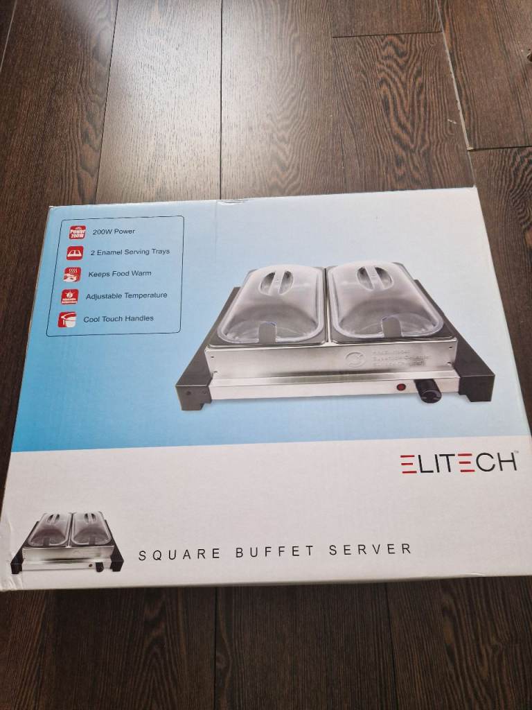 ELITECH Square Buffet Server – New, Unused