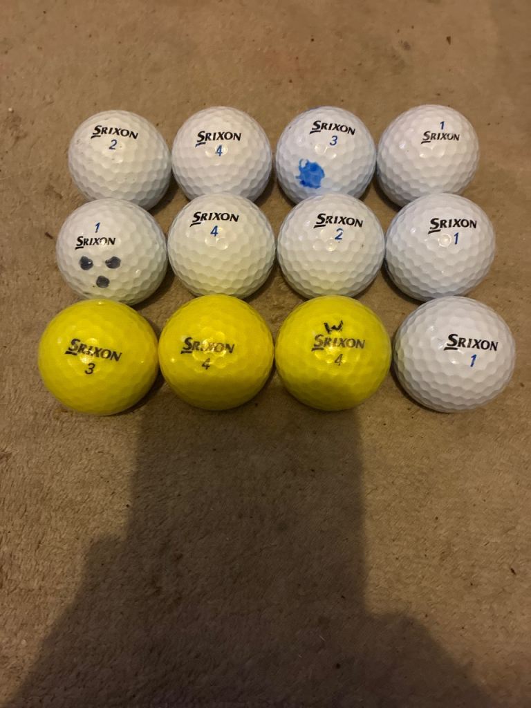 12 x Srixon AD333 golf balls