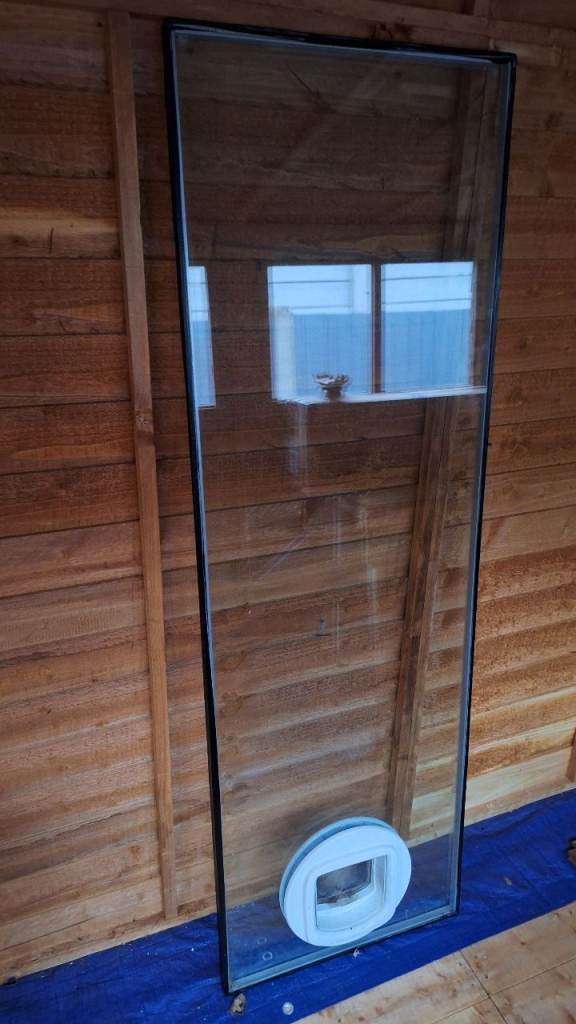 Glass UPVC Door Panel