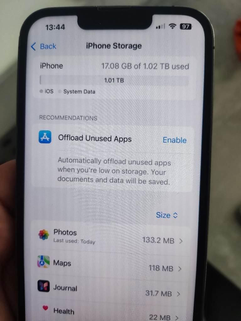 iPhone 13 pro, grey, 1000GB (1TB) 