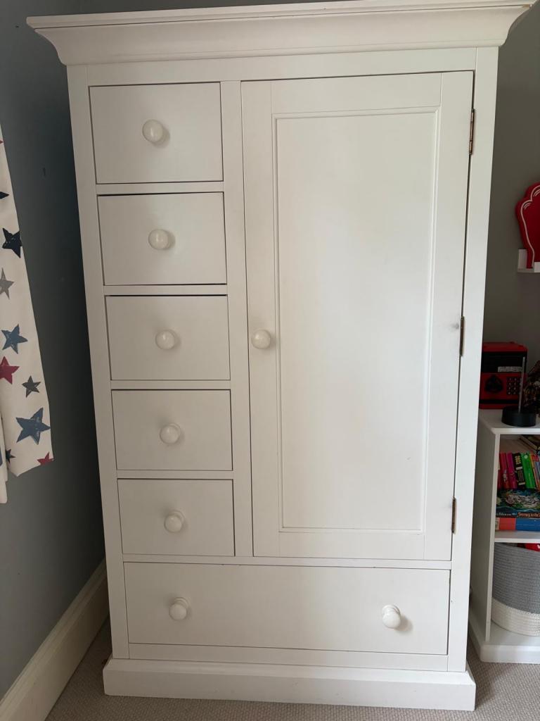 Kids White Company Wardrobe with Drawers - Good Condition