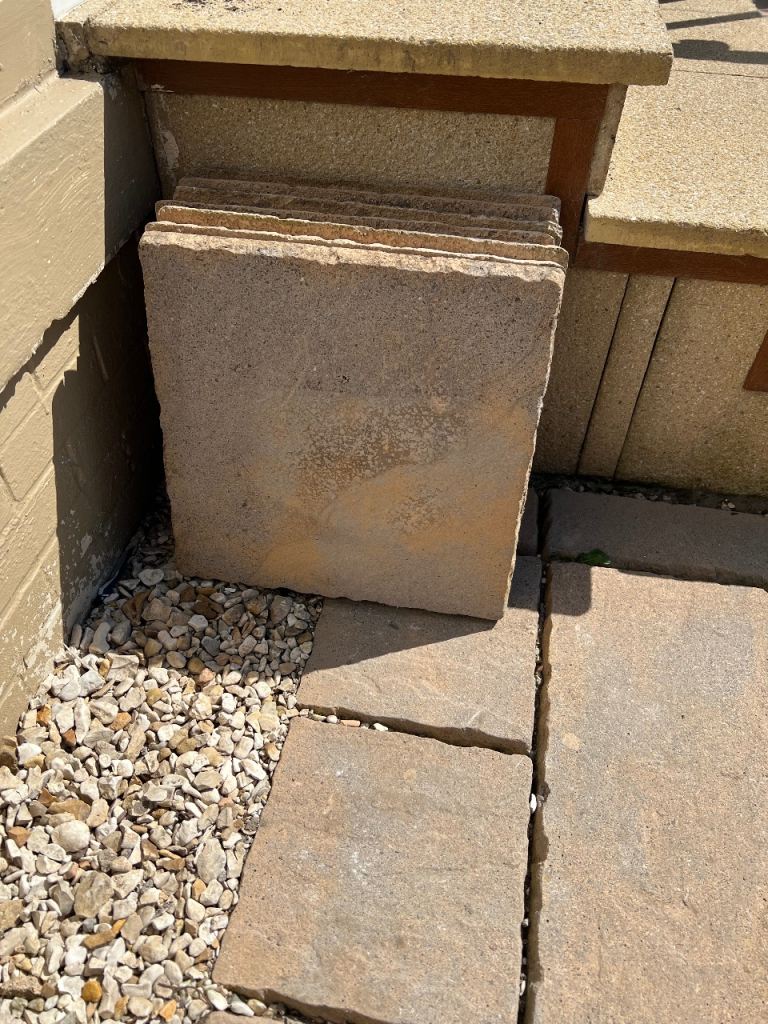 Stone Garden Paving Slabs - Good Condition