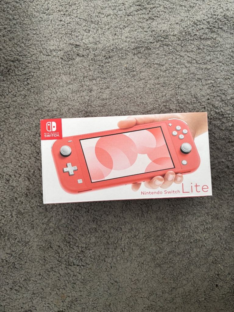 Nintendo Switch Lite Handheld Console - Coral Pink