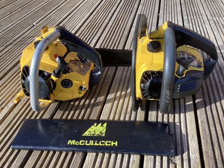 McCULLOCH TOP HANDLE CHAINSAWS PAIR