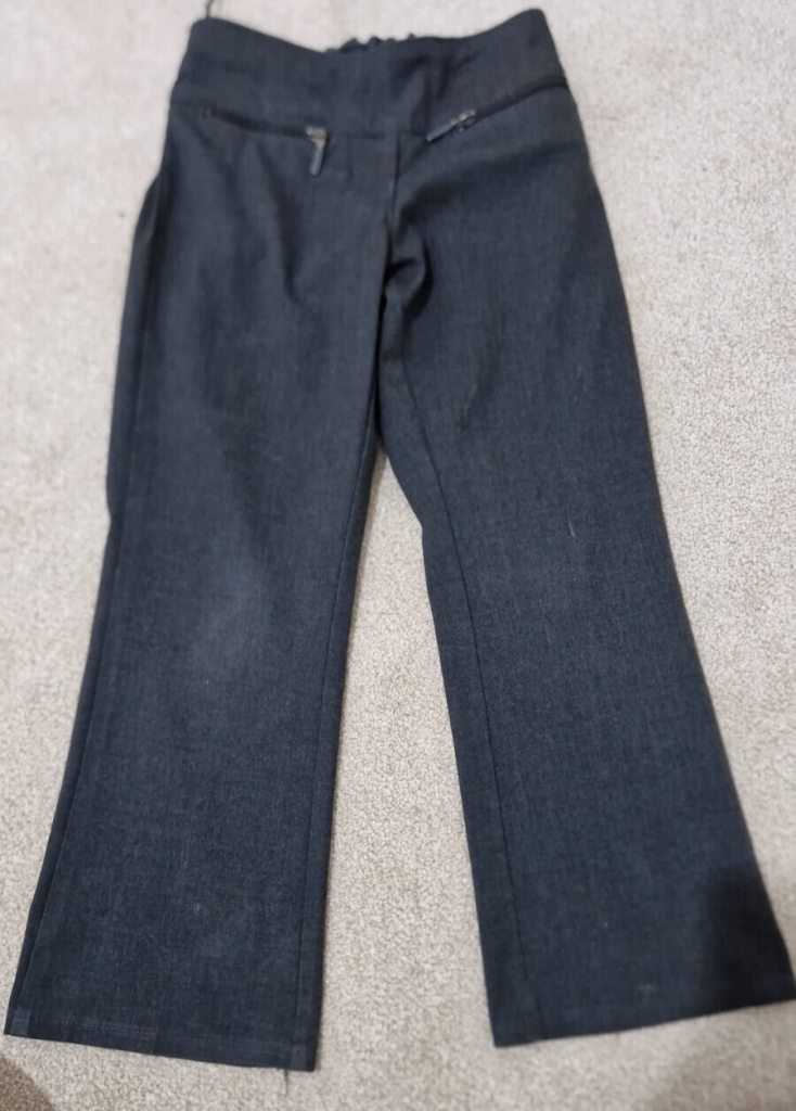 girls grey uniform school trousers age 4-5 years