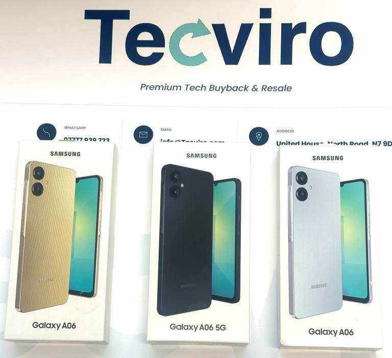 Brand New Samsung A06 64GB - Unlocked – Black - Blue - Gold.