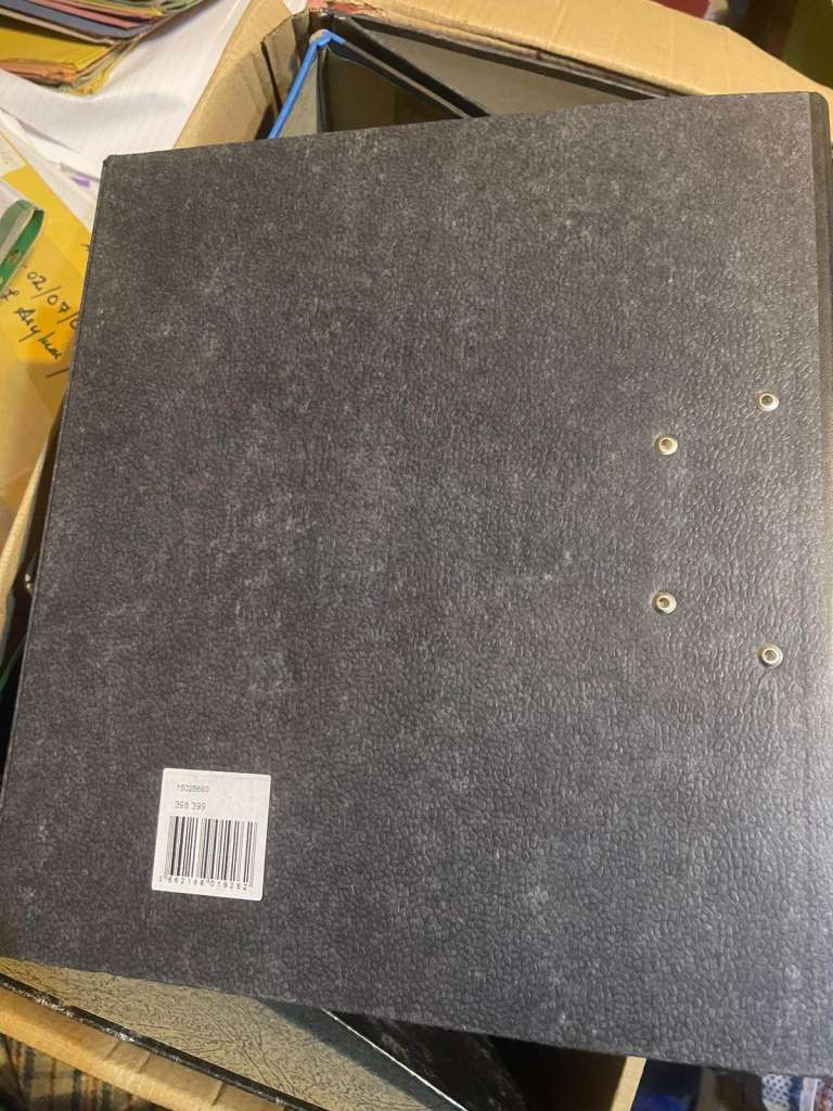 A4 Lever arch files used