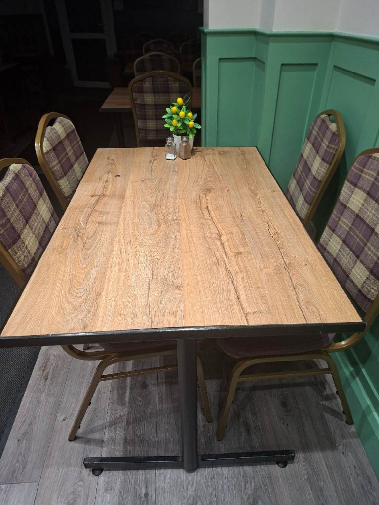 Restaurant tables and chairs
