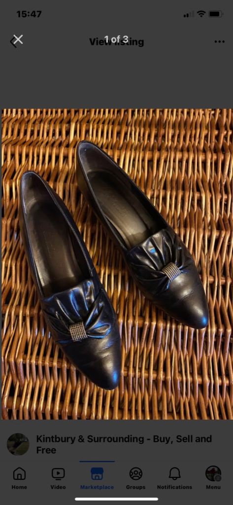 image for Elegant Ladies Shoes in Black Size 7