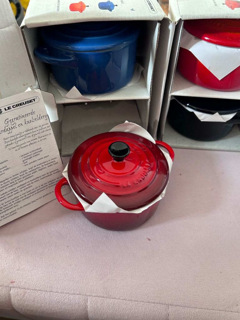 Le Creuset mini casserole dishes 