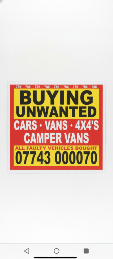 Huddersfield scrap vehicle buyer 