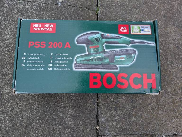 Bosch PSS 200 A Orbital Sander with Sanding Sheets