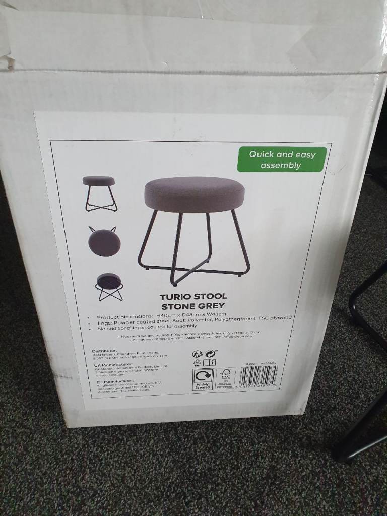 Stool boxed