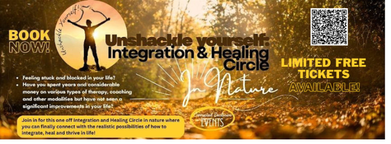 Unshackle Yourself: Integration and Healing Circle-Saturday, 8 August @ 10am-12, Wallington.