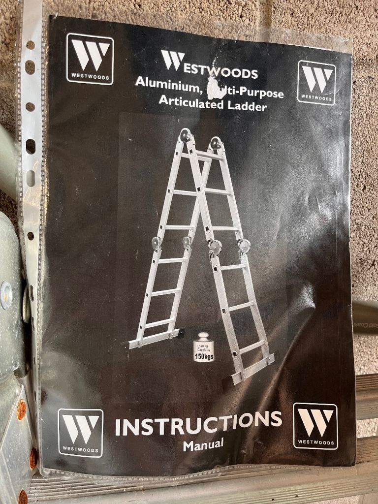 Westwoods Aluminium Multi-Purpose Articulated Ladder with Platform