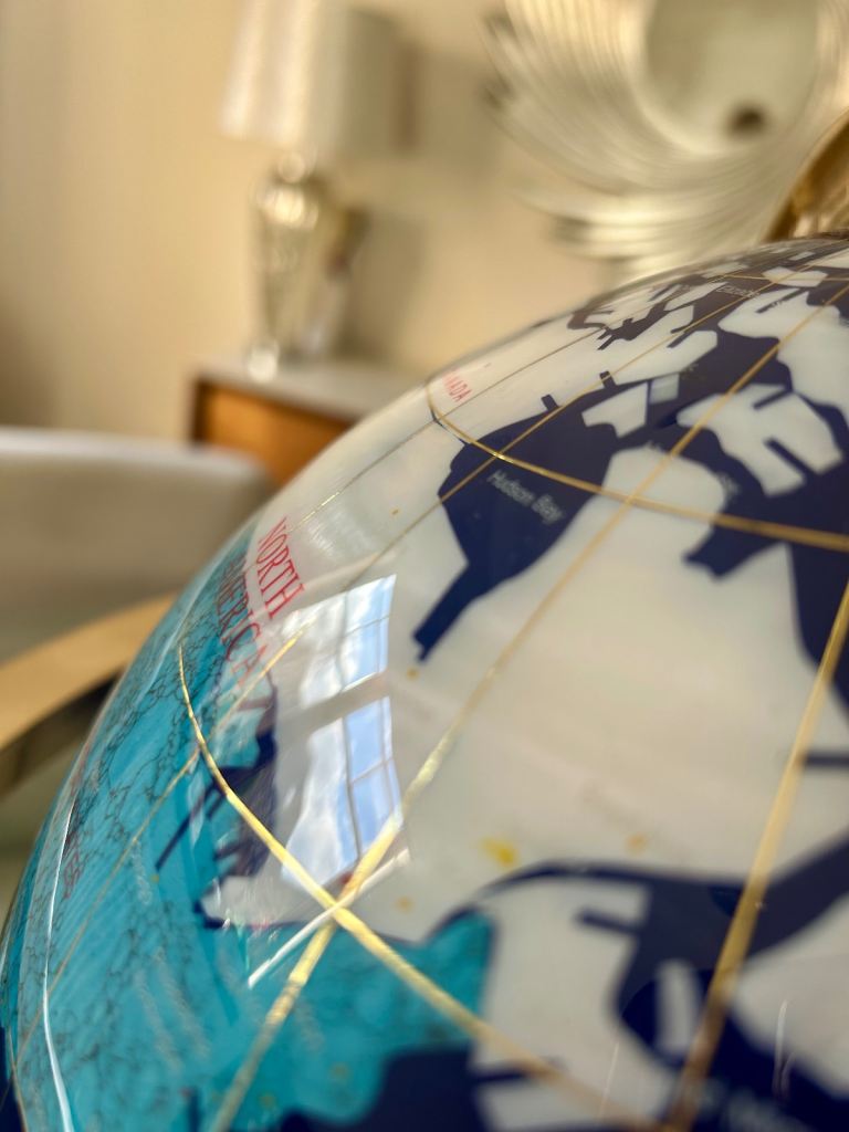 Lapiz Blue semi precious stone Globe
